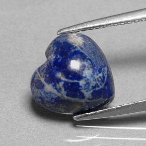 3.85克拉天然青金石，心形，10.1×9.9毫米，不透明