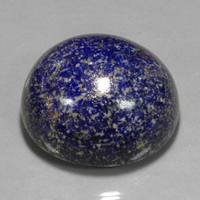 381.00克拉天然青金石，椭圆形切割，46×42.9毫米，不透明