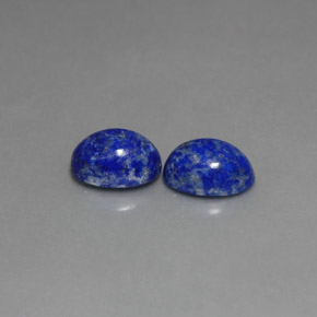 天然青金石，椭圆形切割，7.1×5.2毫米，不透明