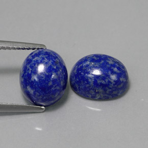 天然青金石，椭圆形切割，10×8.1毫米，不透明