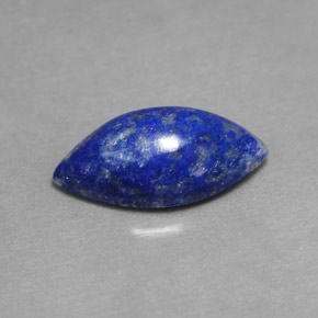 2.98克拉天然青金石，马眼形，13.7×7毫米，不透明