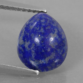 3.51克拉天然青金石，梨形，10×8.2毫米，不透明