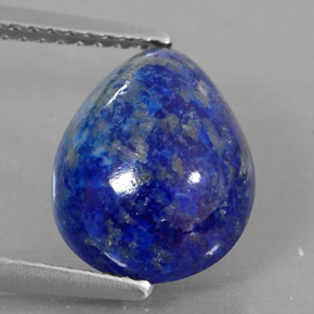 3.68克拉天然青金石，梨形，11.4×9.2毫米，不透明