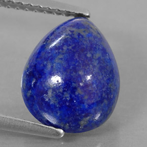 3.95克拉天然青金石，梨形，11.3×9毫米，不透明