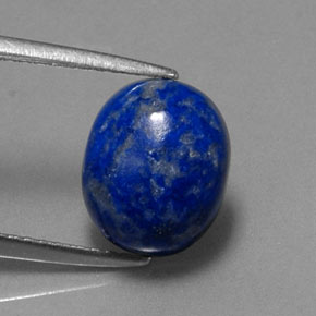 3.70克拉天然青金石，椭圆形切割，10×8.2毫米，不透明