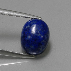 2.89克拉天然青金石，椭圆形切割，9.3×7.2毫米，不透明