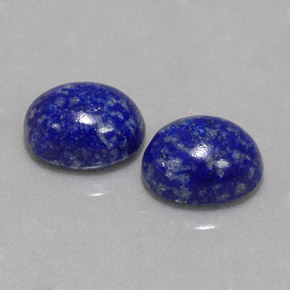 天然青金石，椭圆形切割，8×6.2毫米，不透明