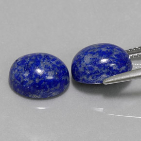 天然青金石，椭圆形切割，10.1×8.2毫米，不透明