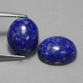 天然青金石，椭圆形切割，10×8.1毫米，不透明