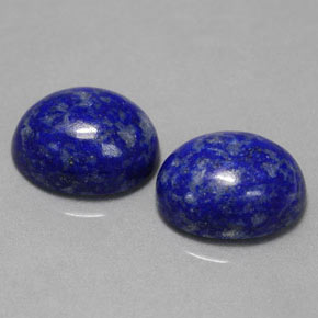 天然青金石，椭圆形切割，10×8.1毫米，不透明