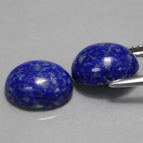 天然青金石，椭圆形切割，10×8.1毫米，不透明