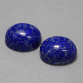 天然青金石，椭圆形切割，8.9×7.1毫米，不透明