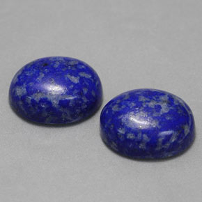 天然青金石，椭圆形切割，10×8毫米，不透明