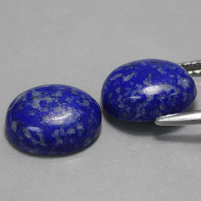 天然青金石，椭圆形切割，10×8毫米，不透明