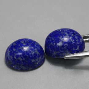 天然青金石，椭圆形切割，10×8.1毫米，不透明