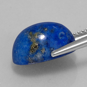 5.85克拉天然青金石，椭圆形切割，12.5×8.1毫米，不透明