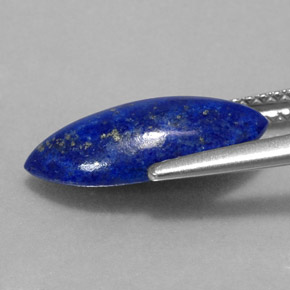 2.84克拉天然青金石，马眼形，14.6×7毫米，不透明