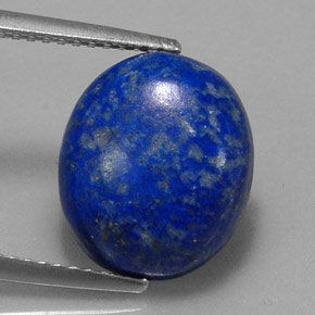 5.86克拉天然青金石，椭圆形切割，12.8×10.9毫米，不透明