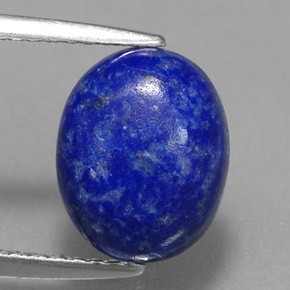 3.13克拉天然青金石，椭圆形切割，10.2×8.2毫米，不透明
