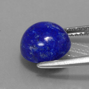 3.59克拉天然青金石，圆形切割，9.22毫米，不透明