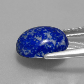 3.97克拉天然青金石，椭圆形切割，11.2×9.1毫米，不透明