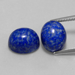 天然青金石，椭圆形切割，10×8.1毫米，不透明
