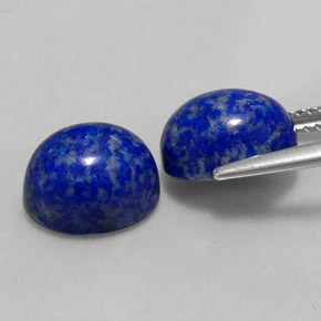 天然青金石，椭圆形切割，10×8.1毫米，不透明
