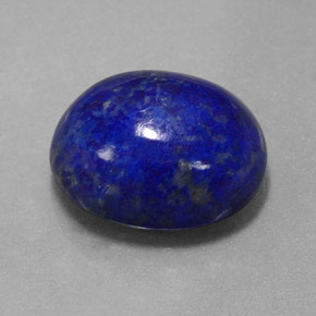 5.56克拉天然青金石，椭圆形切割，12×10毫米，不透明
