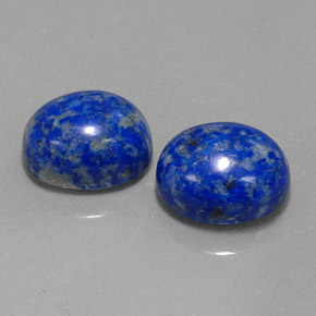 天然青金石，椭圆形切割，10.3×8.2毫米，不透明