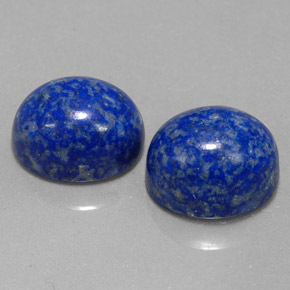 天然青金石，椭圆形切割，11.1×9.1毫米，不透明