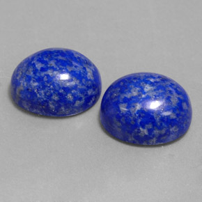 天然青金石，椭圆形切割，11.1×9.1毫米，不透明