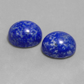 天然青金石，椭圆形切割，10×8.2毫米，不透明