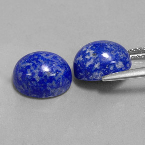 天然青金石，椭圆形切割，10×8.2毫米，不透明