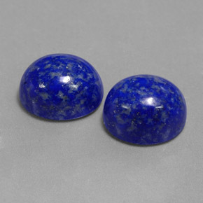 天然青金石，椭圆形切割，9.8×8.1毫米，不透明