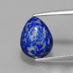 2.52克拉天然青金石，梨形，10×7.9毫米，不透明