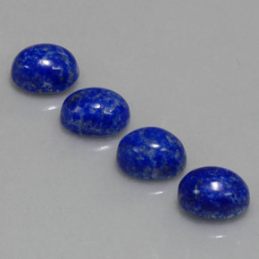 天然青金石，椭圆形切割，8.1×6.1毫米，不透明