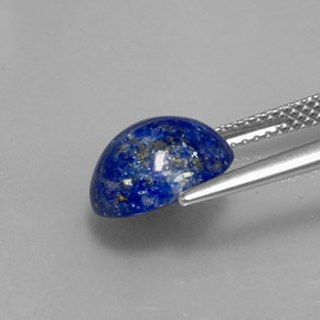 3.38克拉天然青金石，椭圆形切割，10.4×8.5毫米，不透明
