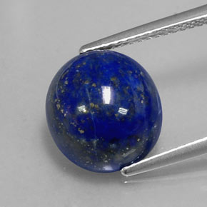 6.36克拉天然青金石，椭圆形切割，11.7×10.7毫米，不透明