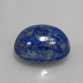 6.40克拉天然青金石，椭圆形切割，12.9×10毫米，不透明