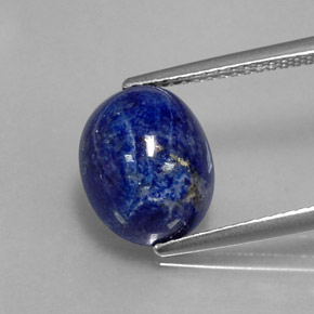 4.35克拉天然青金石，椭圆形切割，11.1×9毫米，不透明