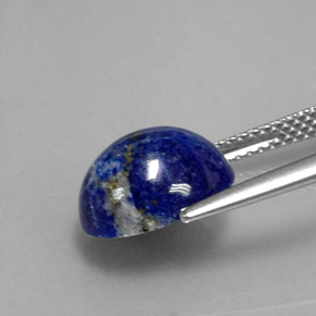 4.35克拉天然青金石，椭圆形切割，11.1×9毫米，不透明