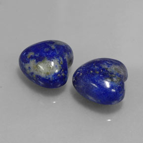 天然青金石，心形，10.8×10毫米，不透明