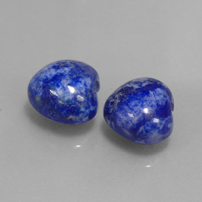 天然青金石，心形，10×9毫米，不透明