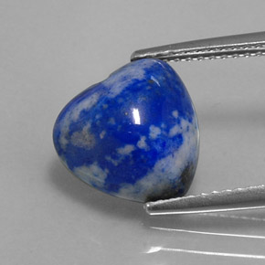 4.39克拉天然青金石，心形，10.7×10.7毫米，不透明