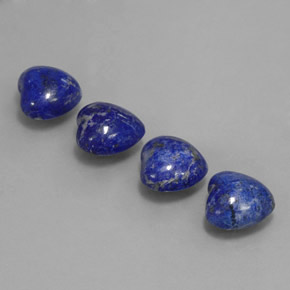 天然青金石，心形，10.9×10毫米，不透明