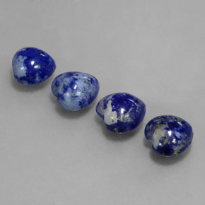 天然青金石，心形，10×9.5毫米，不透明