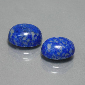 天然青金石，椭圆形切割，9.2×7.3毫米，不透明