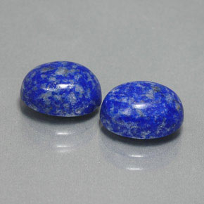 天然青金石，椭圆形切割，9.1×7.2毫米，不透明