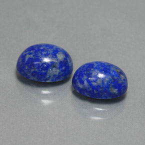 天然青金石，椭圆形切割，8.7×6.9毫米，不透明