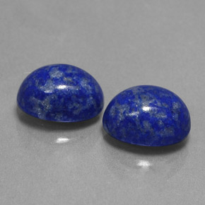 天然青金石，椭圆形切割，8×6.2毫米，不透明